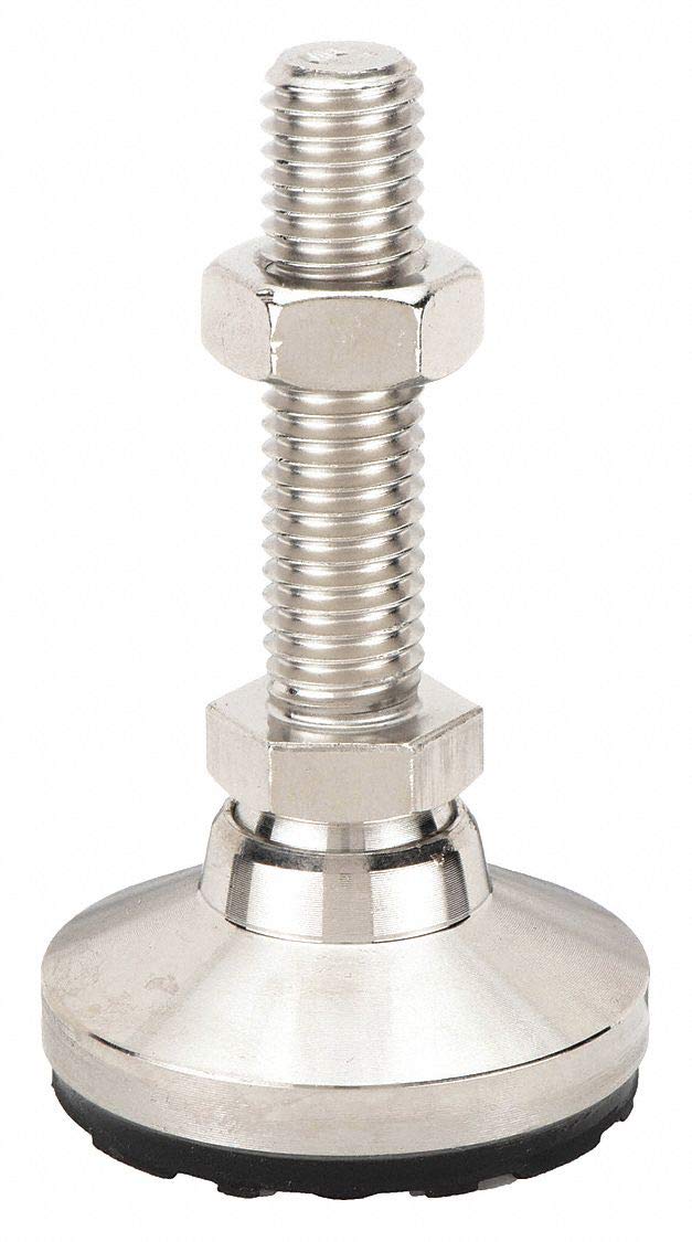 Leveling Mount, Swivel Stud, 1-8, 4 in Base