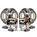 Power Stop MDK7820 Z36 Truck & Tow Front and Rear Brake Kit-OE Rotors & Carbon Ceramic Brake Pads