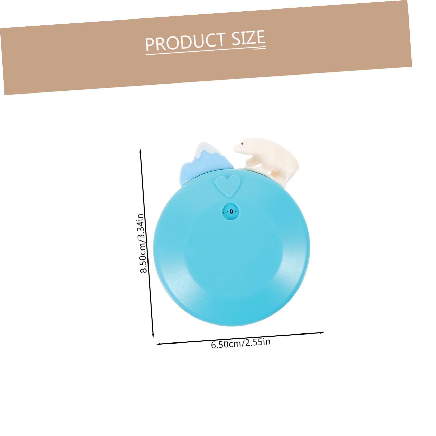 Cabilock 4 Pezzi Timer Meccanico per Cucina Timer Visivo per Ufficio e Studio Design e Moderno per Gestire e Cucinare Iceberg