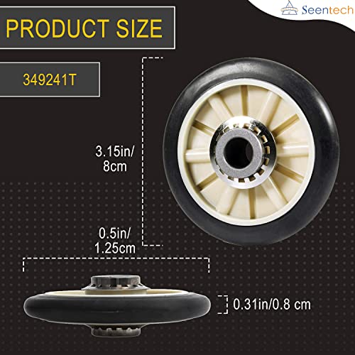 4392065 Dryer Repair Kit With 349241T Drum Roller Kit, 691366 Idler