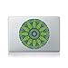 Geometric Sunshine Mandala Autocollant en Vinyle pour Macbook (Macbook 13 Pouces et Macbook 15 Pouces)