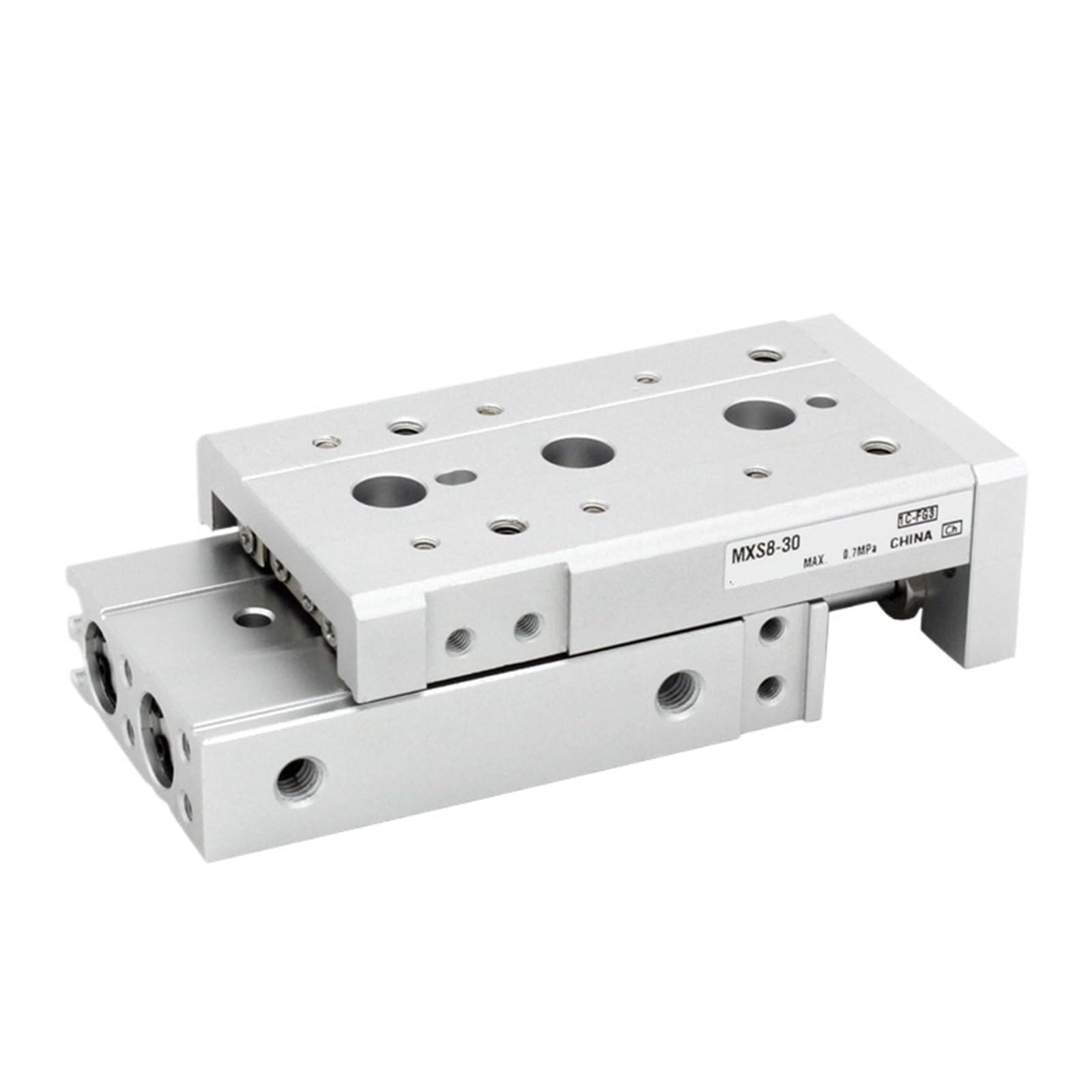 Vérin pneumatique à double tige MXS8L alésage 8mm course 20mm pour table coulissante