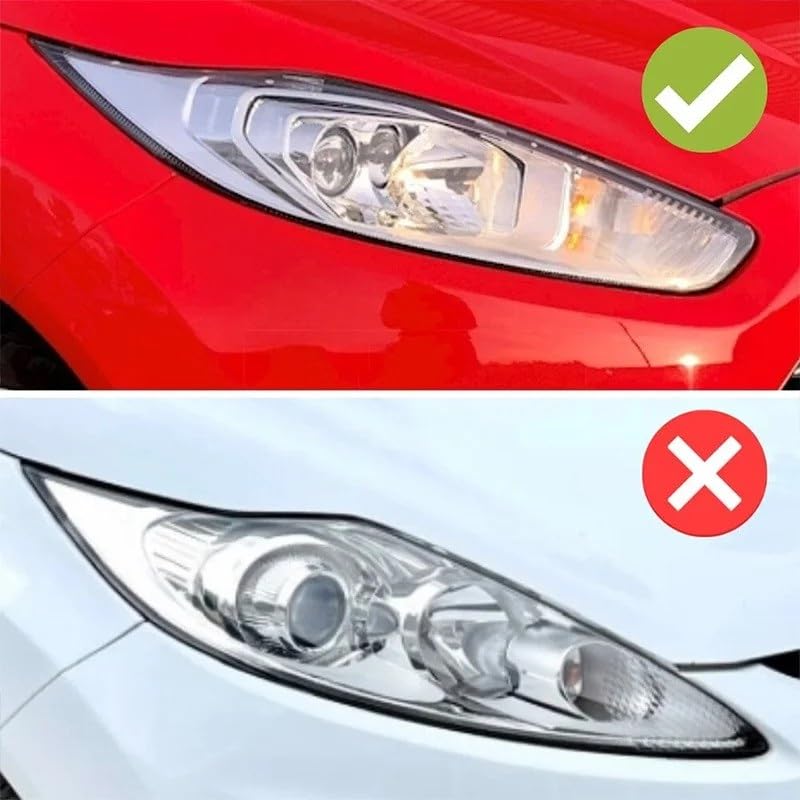 Cache de phare avant pour Ford Fiesta MK7 et MK7.5 2013-2017