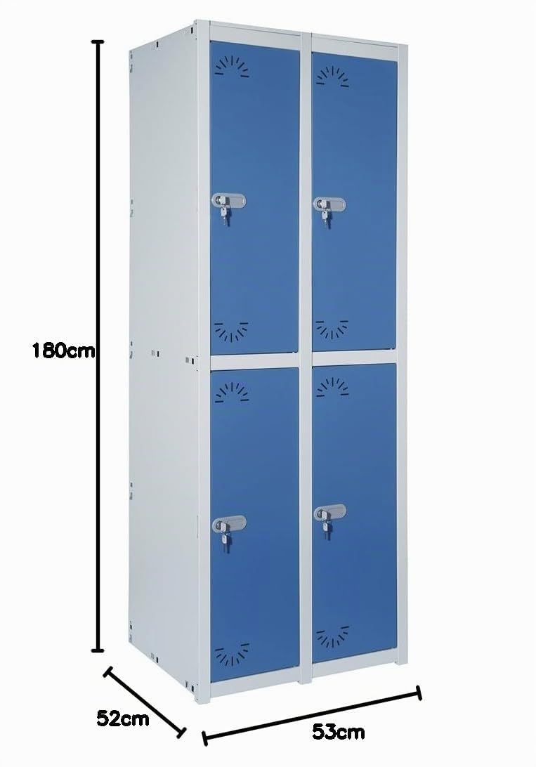 Vestiaire Métallique industrie propre. 2 Portes. 1 Module. 2 Eléments. Dim : H 1800 mm x L 530 mm x P 520 mm. Démonté.