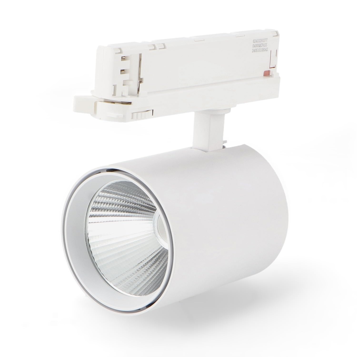 ONSSI® Foco LED 30W Para Carril Trifásico de 4 Hilos COB Led,(CCT Cambio en Blanco Frío-Neutro-Cálido) Focos Led de Techo para Comercial No Flicker (Blanco, 30W)