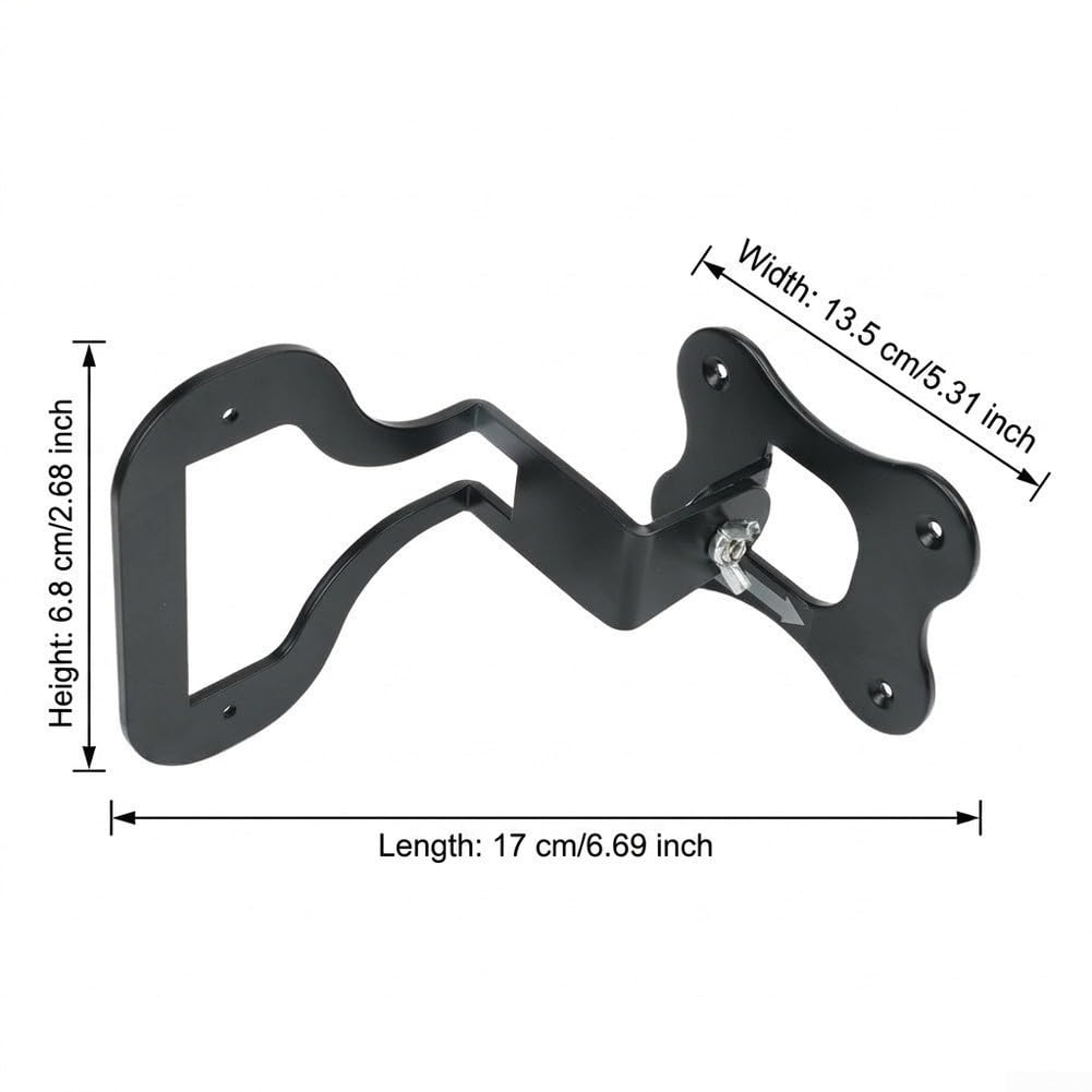 para soporte Pared para acero Enchant para altavoz Inclinable(Black)