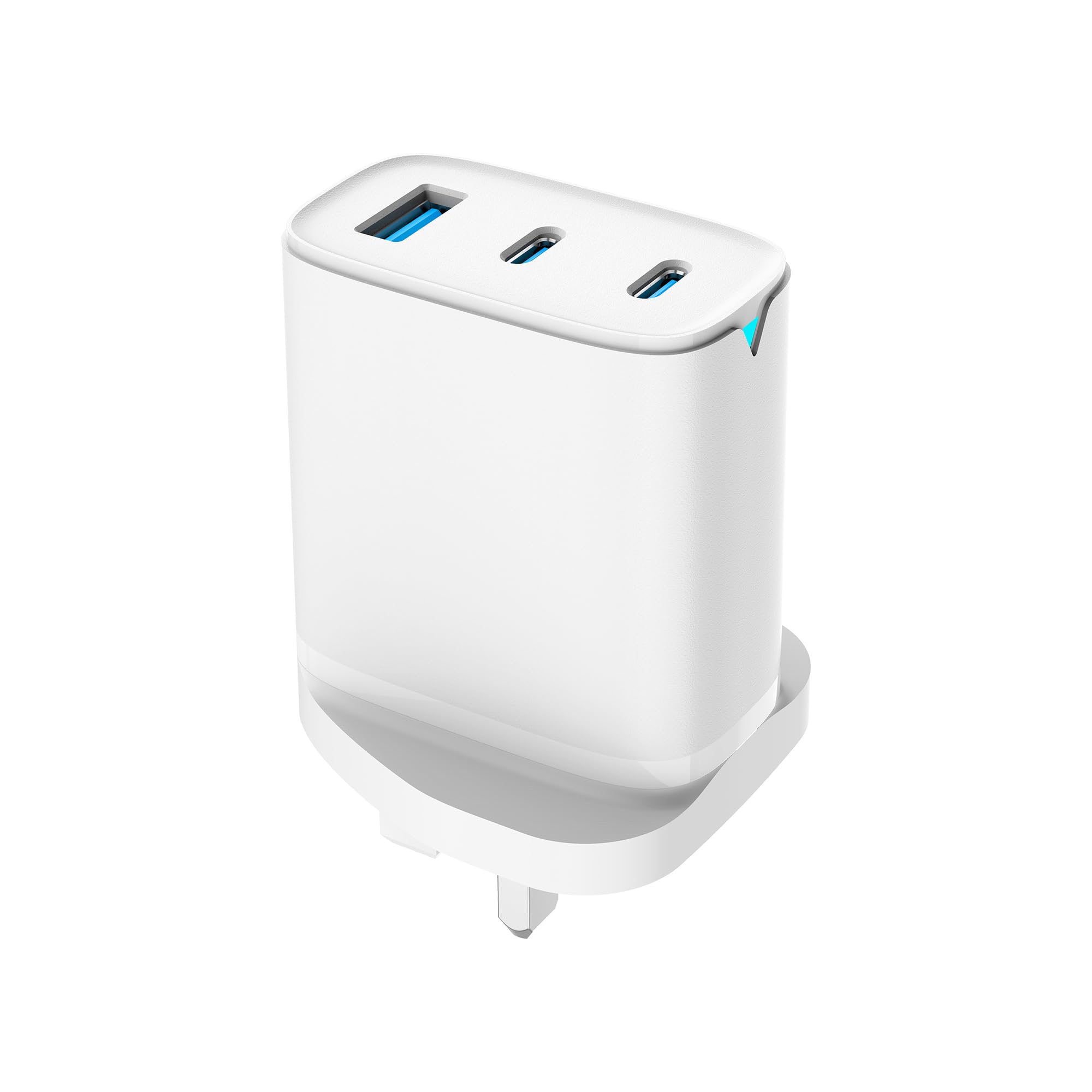 Daewoo White 65W 2X Usb-C & Usb-A Wall Charger Plug Socket Adaptor