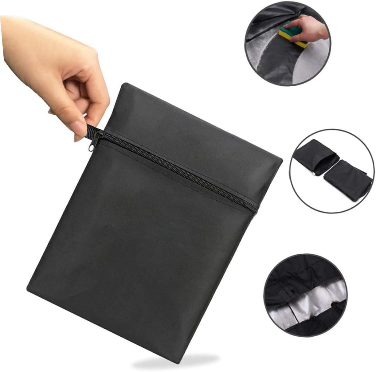 1pc Zippered Outdoor Heater Cover Patio Heater Protection against Rain Sun and Dust Fits Stand-up