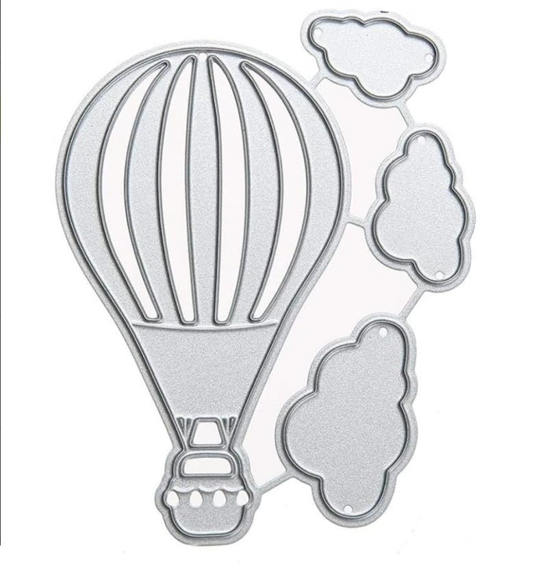 Hot Air Balloons Dies Spring Holiday Metal Cutting Dies Embossing Stencil Scrapb