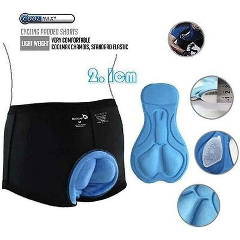 Calzas ciclismo con relleno 3D para hombre azul M miniatura 5