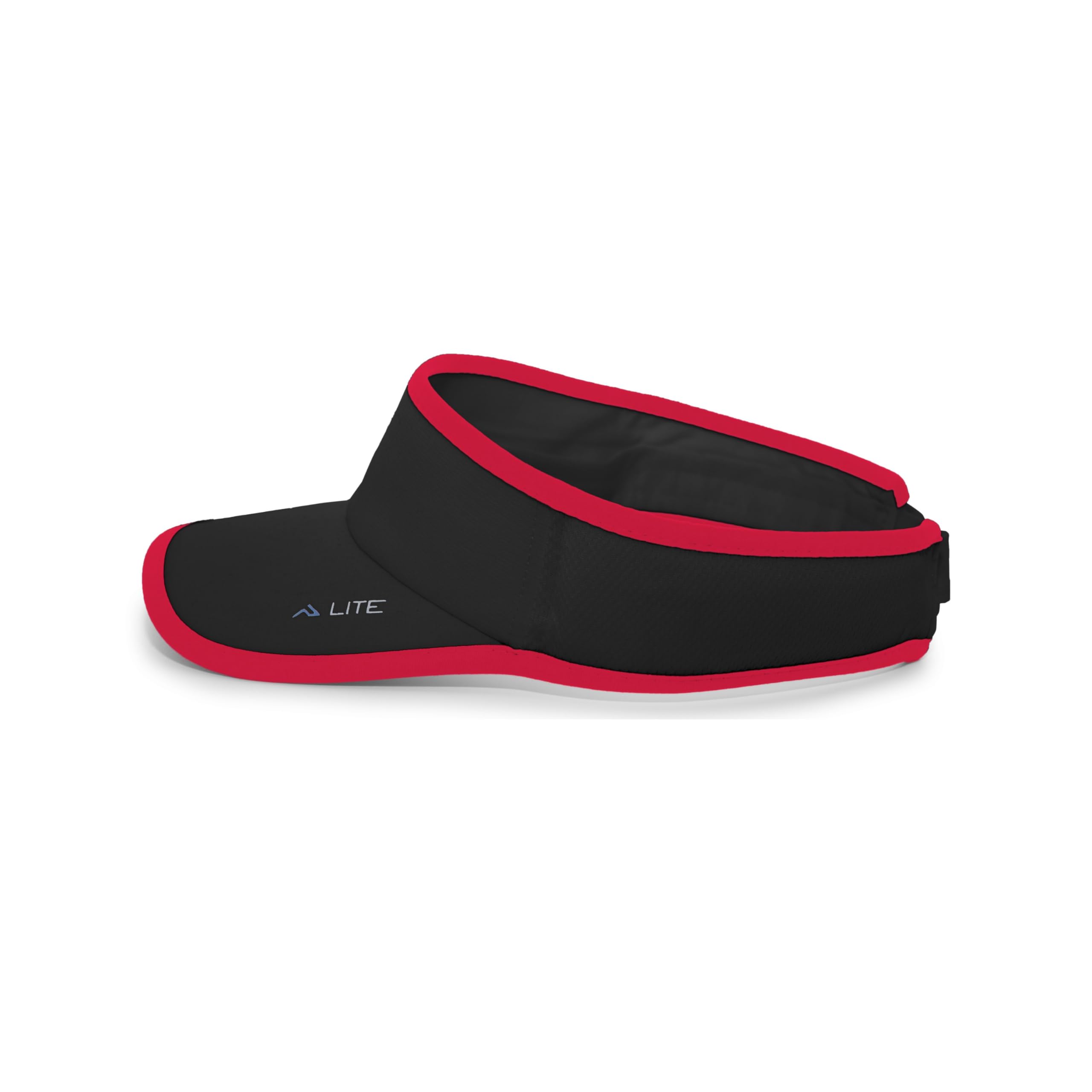 Pacific Headwear Unisex Lite Allsport Active Visier, czarny/czerwony, rozmiar uniwersalny, czarny/czerwony, Einheitsgre