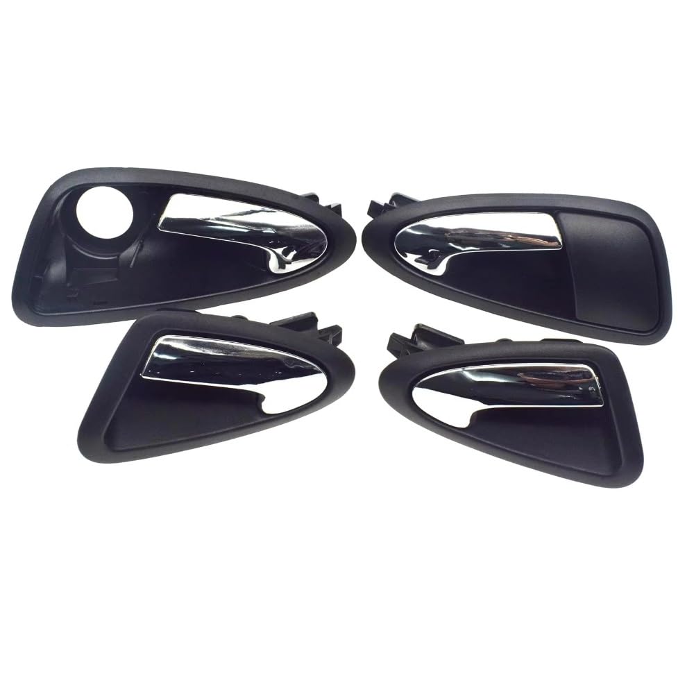 HRTLSS Door Pull Handle Inner Trim for Ibiza 2009-2012 Silver Car Interior Inner Door Handle 6J1837113A 6J1837114A 6J4837113A 6J4837114A
