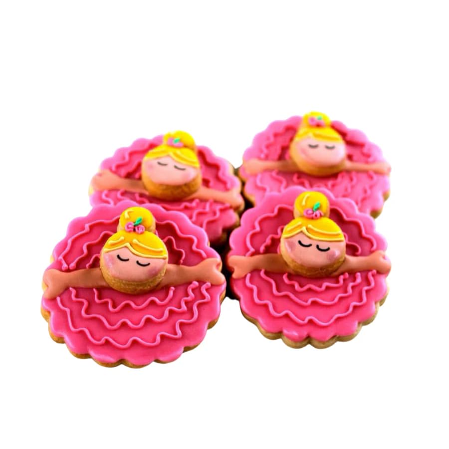 1 Dz. Ballerina Dancer Cookies! Ballet lBBirthday Themed Party Favors or Gift!