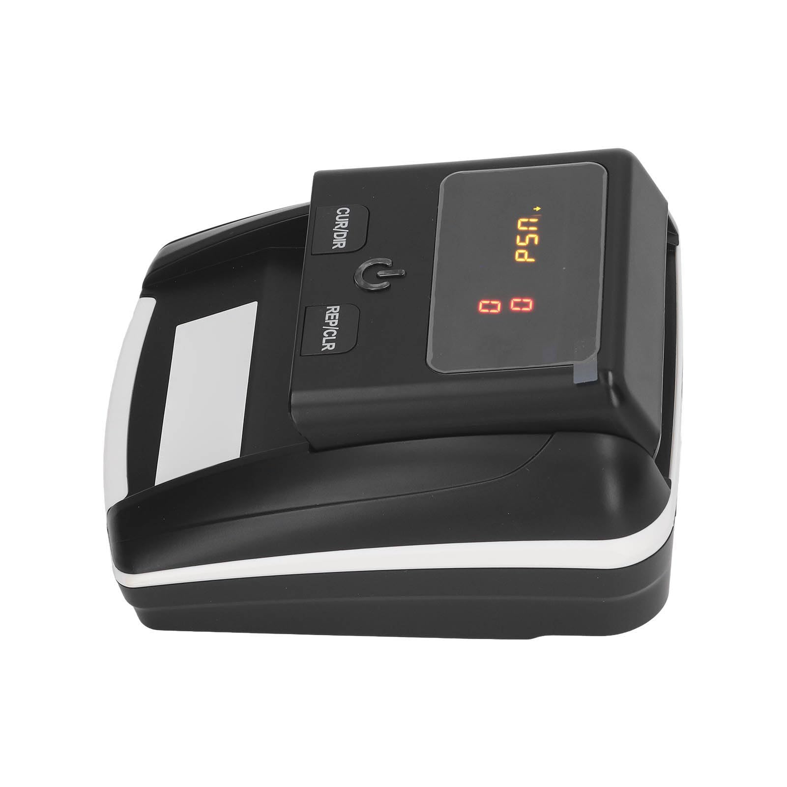 Jectse Contatore di Bollette EUR USD, Rilevatore di Banconote Ad Alta Efficienza 100-240 V per Negozio di Ristoranti Hotel (Plug dell'UE 100-240V)