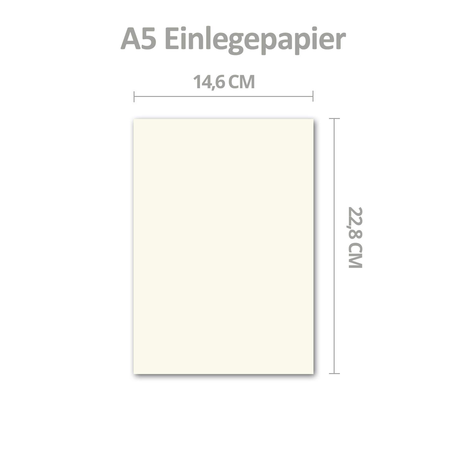 Gustav Neuser® prosty papier do kartek składanych A6 – naturalny biały – 146 x 228 mm (14,6 x 22,8 cm) – bez zagięć – wysokiej jakości papier matowy
