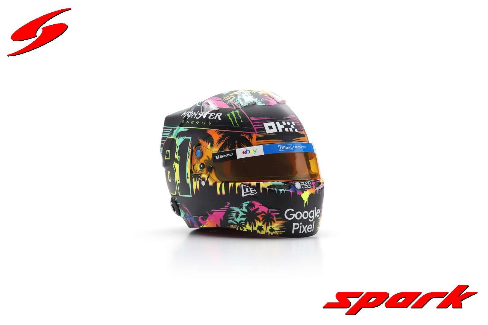 Spark McLaren Formula 1 Team - Oscar Piastri - USA Special Edition Miami GP 2024-1/5 skala mini kask, modele