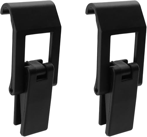 T Tulead Pestillos negros de plástico POM para barcos de 3.5 x 1.45 pulgadas, paquete de 2 con tornillos