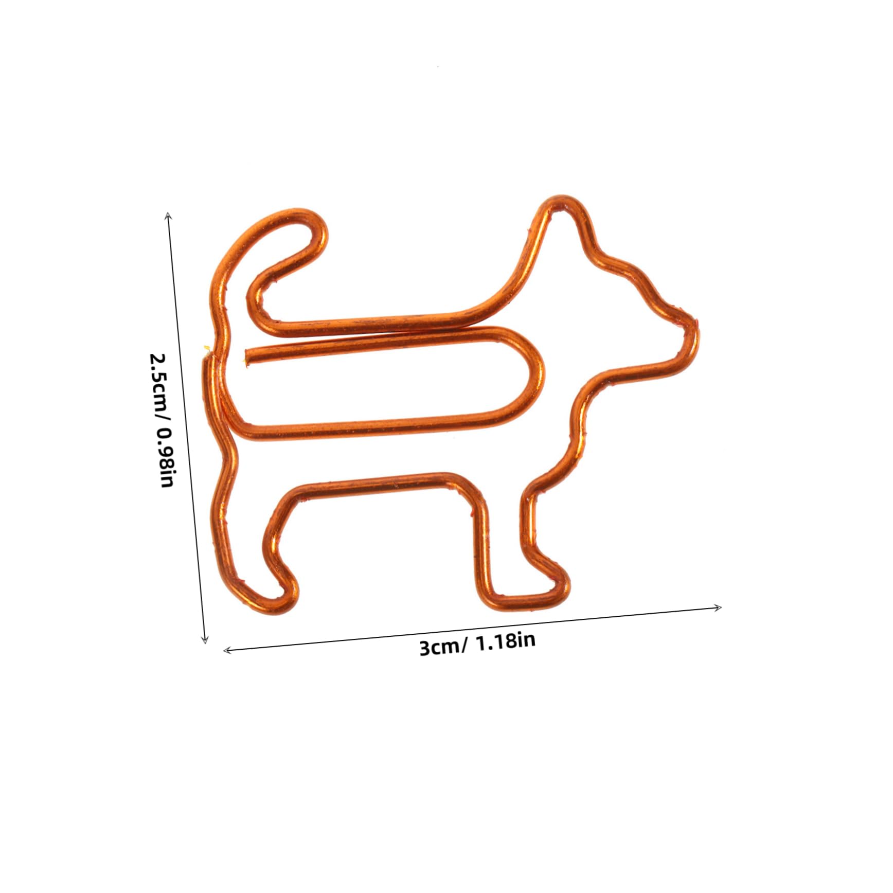 OSALADI 5 Sätze Büroklammer Für Welpen Hundezubehör Papier Hund Büroklammern Süße Büroklammern Clips Hochzeit Süße Hunde-büroklammern Das Büro -lesezeichen Rostfreier Stahl 60 Stück * 5