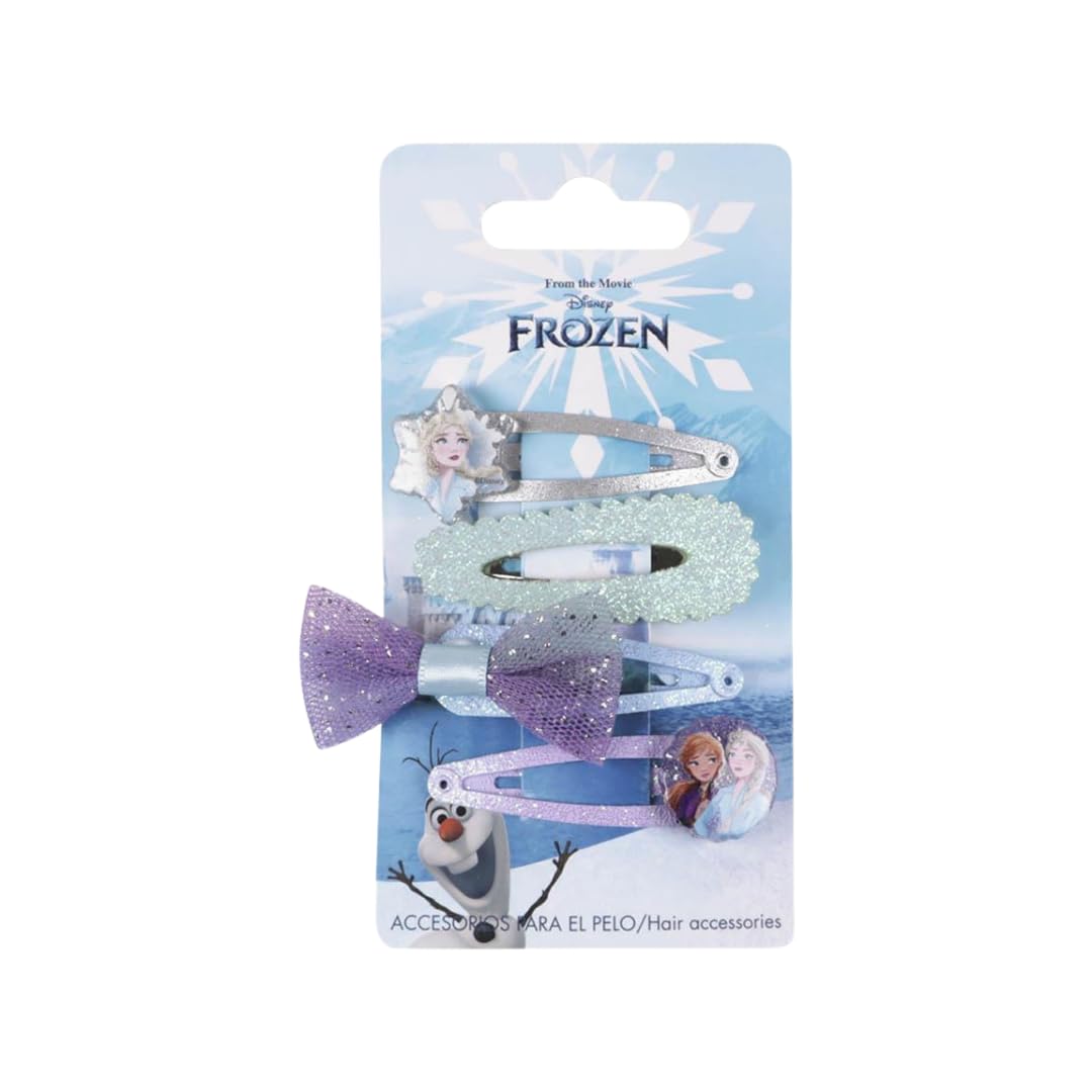 CERDÁ Set Élastiques Reine Des Neiges – 8 Chouchous Bleus – Motifs Elsa Et Anna – Coffret Disney Officiel