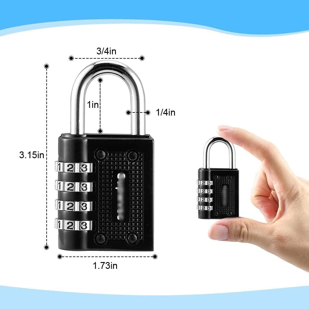 Kłódka na hasło 4 Digit Password Lock 2pack Outdoor Waterproof Set Your Own for Sports Combination