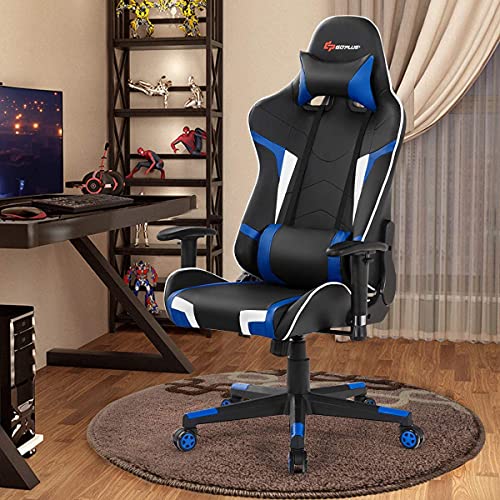 CHEFJOY Massage Gaming Chair HW66185BL の商品画像 1