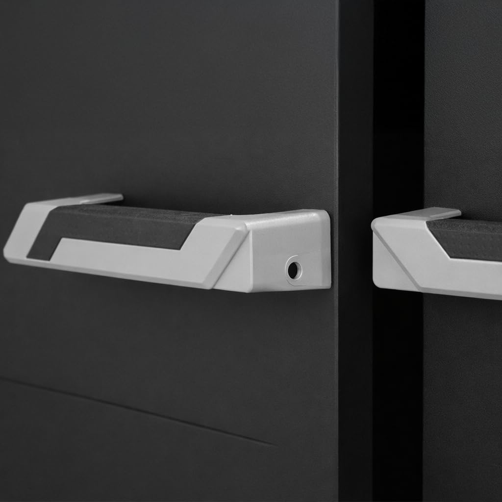 Ondis24 Kunststoffschrank Prime Beistellschrank mit 3 Böden verstellbar 15 kg Schwarz Abschließbar Mehrzweckschrank für Haushalt, Keller & Abstellraum (Schloss Nicht enthalten) (172cm)