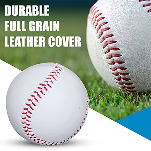 Getorium Baseballs Practice Baseballs| Soft 9 Inch Practice Training Baseball |Baseball For Kids Teenager Youth Baseball Training Pitching Throwing Balls (Baseball Blank) #TOP5