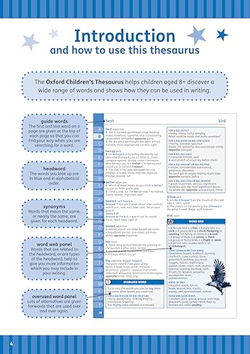 Oxford Children's Thesaurus – vue 2