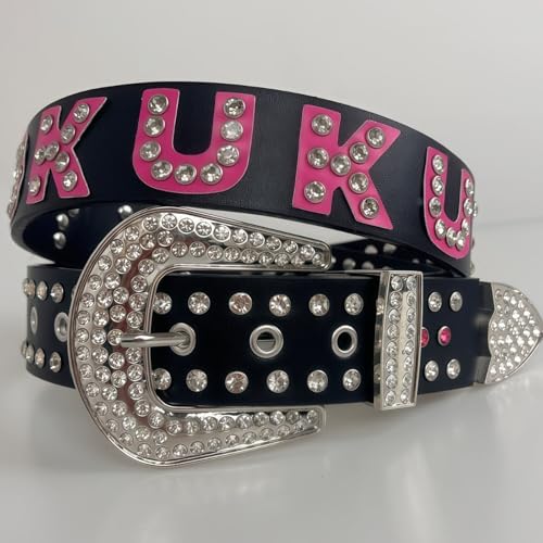 Cinturón de diamantes CAZSTYK con banda de piel sintética de alta moda 6