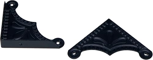 Miniatura 5 de MY MIRONEY 20 unidades de protectores de esquina de caja negra para muebles, caja de herrajes, protectores de borde de hierro, protectores de