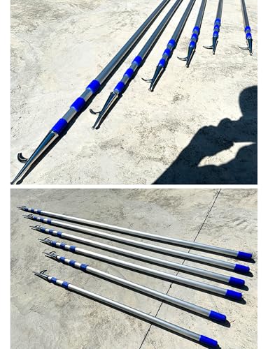 Gancho telescópico extensible para amarre de barcos y rescate marítimo 4