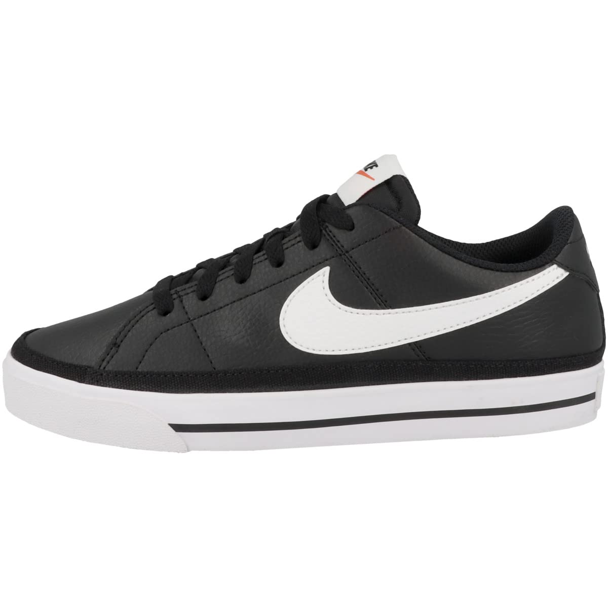 NIKE Women's Court Legacy Next Nature Sneaker, Black White Volt Team Orange, 5.5 UK