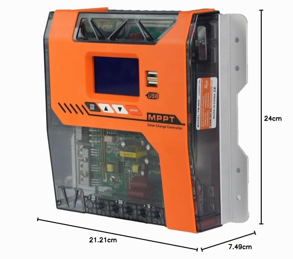Y&H MPPT Contrôleur de chargeur solaire 40A 12V 24V 36V 48V Panneau solaire Régulateur d'entrée PV Max 150 VDC Fonctionne avec AGM, gel, Flooded et Lithium