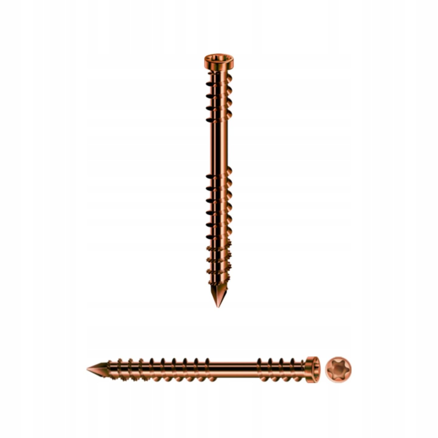SPAX śruba tarasowa ze stali nierdzewnej A2, 5,0 x 40 mm, 200 sztuk, T-STAR plus, głowica cylindra, gwint mocujący, końcówka CUT, antyczna, 0537900500403