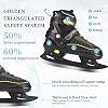 Ice Skates,Hockey Skates with Adjustable 4 Sizes,Soft Padding and Reinforced Ankle Support for Boys Girls Youth Men Women and Beginners