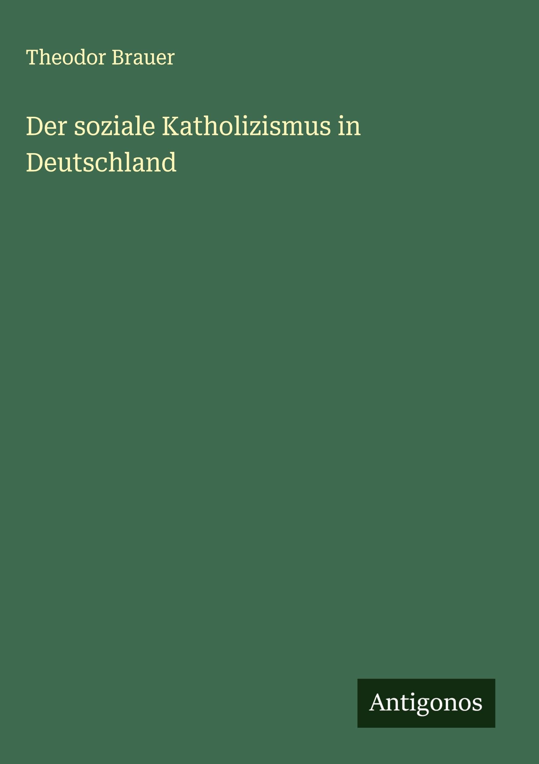 Der soziale Katholizismus in Deutschland