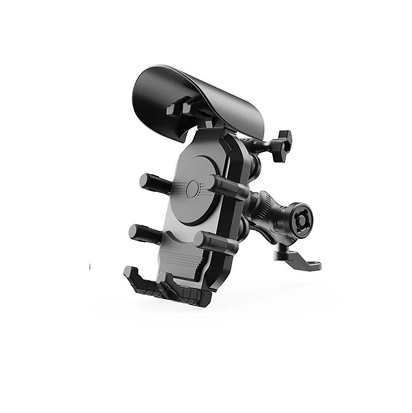 Generico Supporto da manubrio for smartphone antiurto/antifurto for moto, supporta la ricarica wireless(No charger(TQ-082))