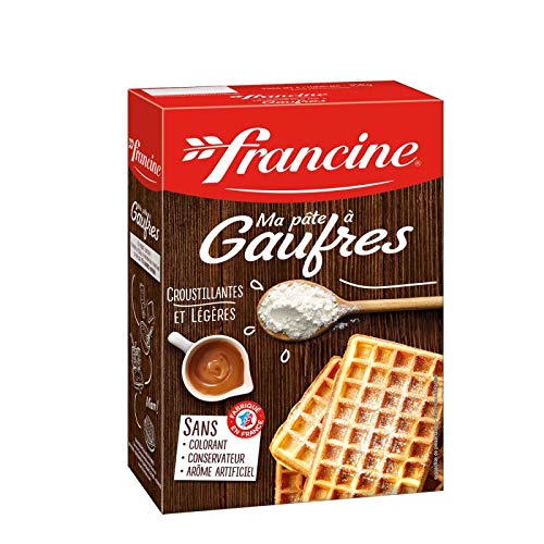 FRANCINE – Preparación para gofres 350 g – Juego de 4