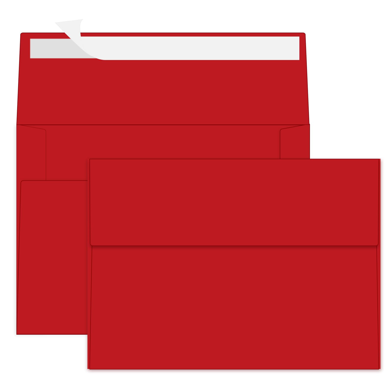Ouzoustate 100 Packs Red 5x7 Envelopes, A7 Envelopes for Card Invitation Wedding Birthday Party Baby Shower