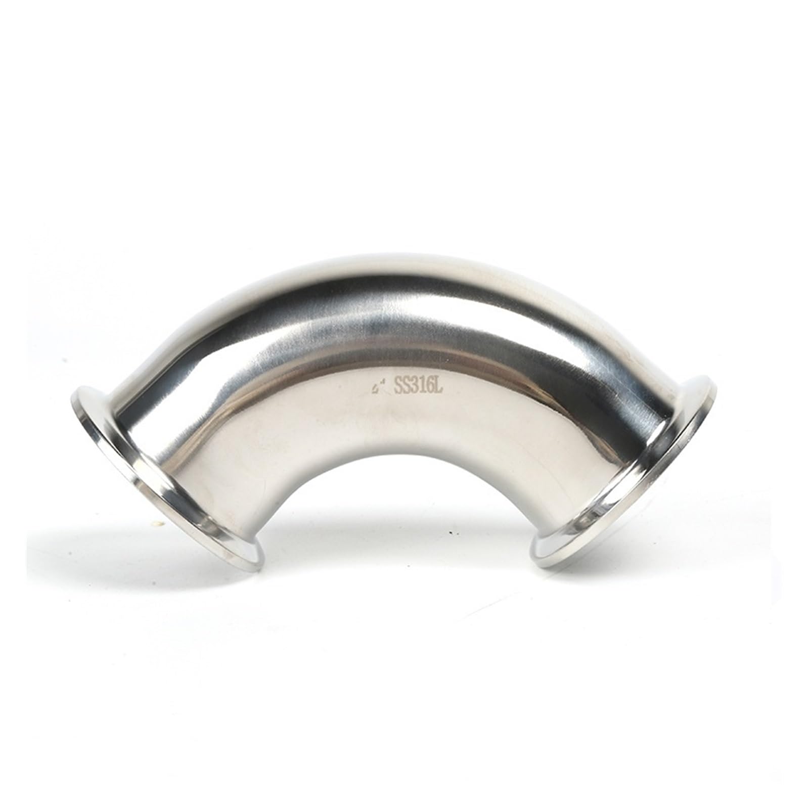 ZHGUIMING Codos de triple abrazadera sanitaria SS304 de 3/4" a 4" y 90 grados. Accesorio for tubería SS316L.(K106xOD89,SS316L)