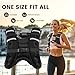Wolliwa Weighted Vest for Woman Men,6lb/8lb/12lb/16lb/20Lb/25lb Weight Vest with Reflective Stripe Adjustable Buckle Strap Back Pocket Workout Strength Training Walking Jogging Running (Black, 19.90 lb)