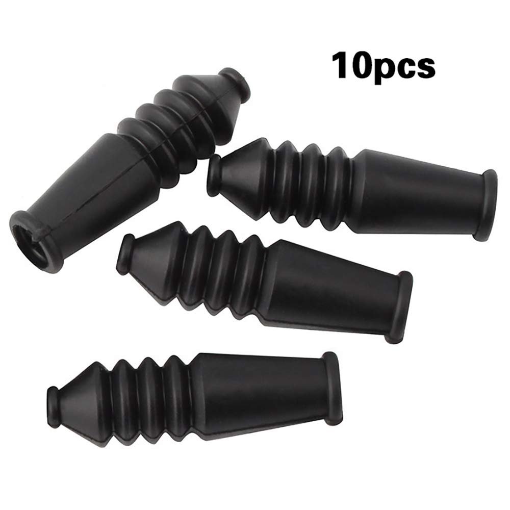 Raybre Art Lecimo® 10Pcs Bike V Brake Noodle Cable Guide Pipe Rubber Boots Mountain Road Bicycle Brake Line Protection Cover Accessories Rubber Sleeve