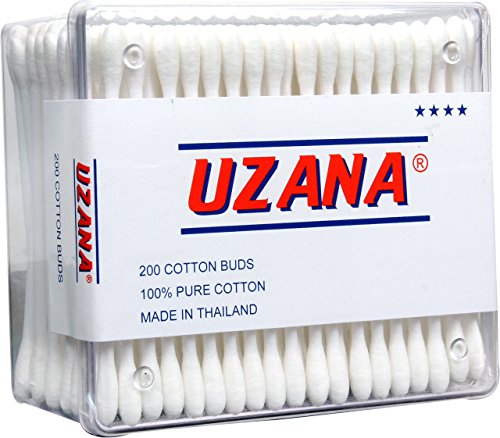 Uzana Buds - 200 Cotton Buds made with 100% Cotton (colour Assorted)