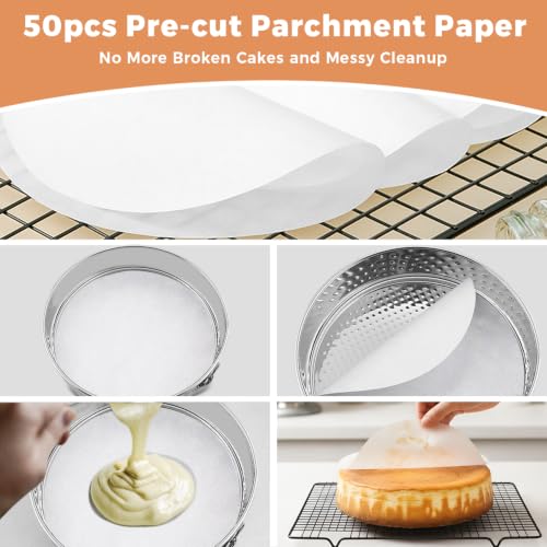 Molgree Non-toxic Springform Pan 9 Inch Nonstick Cheesecake Pan with Sleeve - image 7
