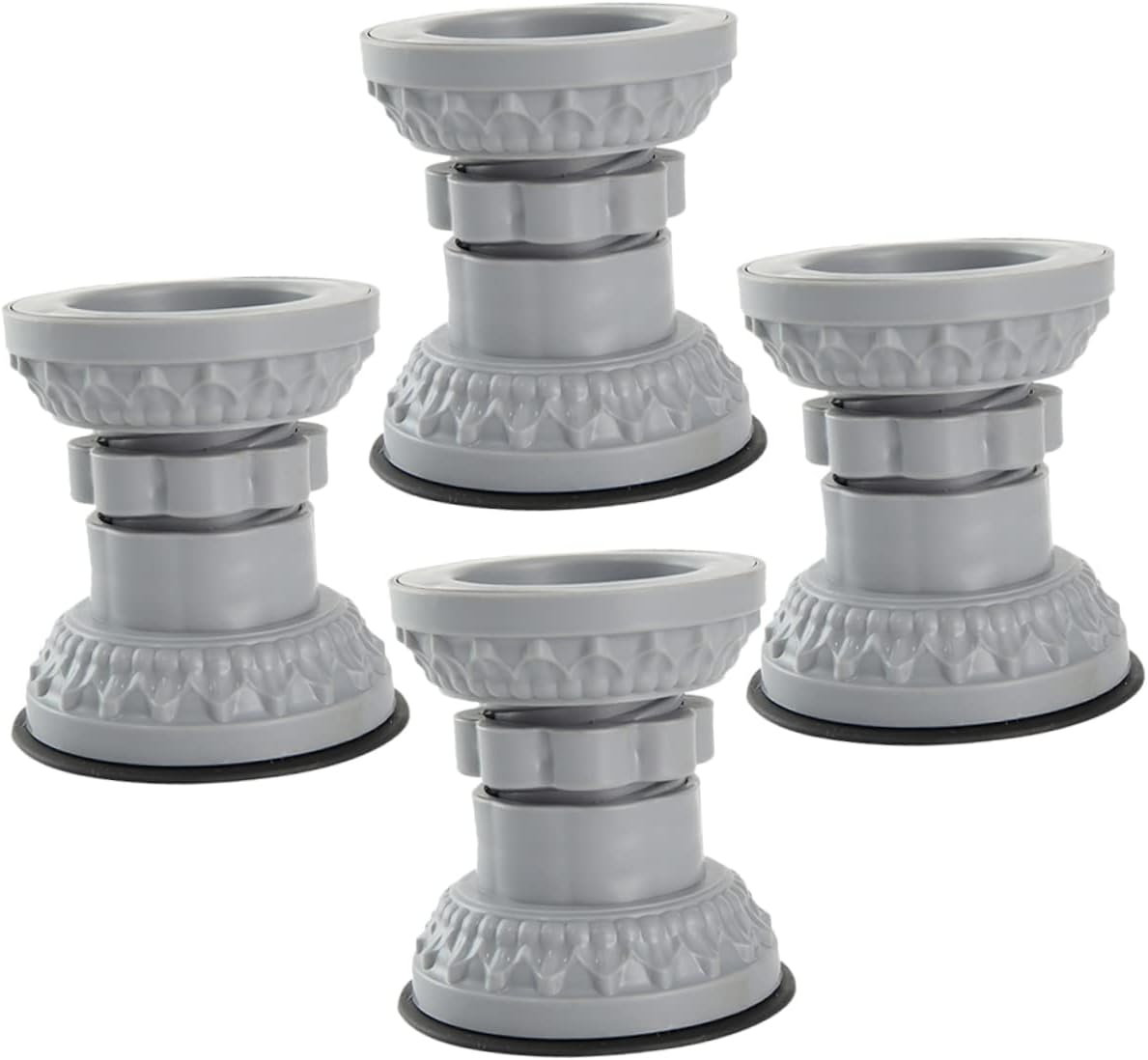 TEHAUX 4pcs Washing Machine Stabilizer Pads Non Slip Wash Machine Foot Mats Vibration Reduction