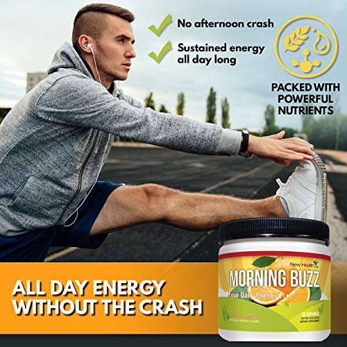 image for Mountain Health Morning Buzz Sports Energy Drink by New Health, Pre Wo