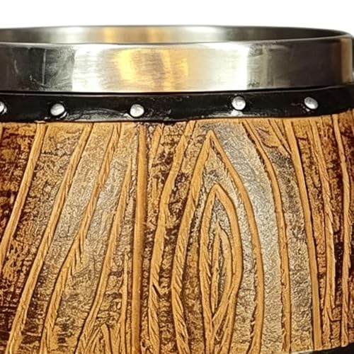 Jarra de cerveza de grano de madera con aislamiento térmico 8