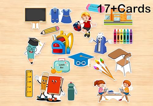 Image of School Theme Photo Booth Props - 20+ Pcs Baby Photography Cards for Newborn Monthly Milestone, Back to School Photoshoot Decorations, Kids Birthday Party Supplies (Cardstock)