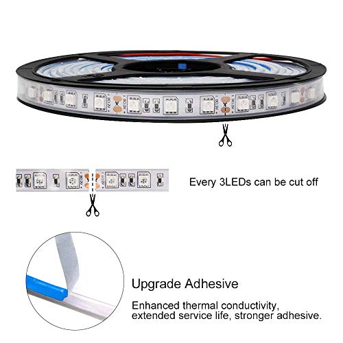 Tira LED flexible 5m 300 LEDs infrarrojos 850nm 12V DC miniatura 3