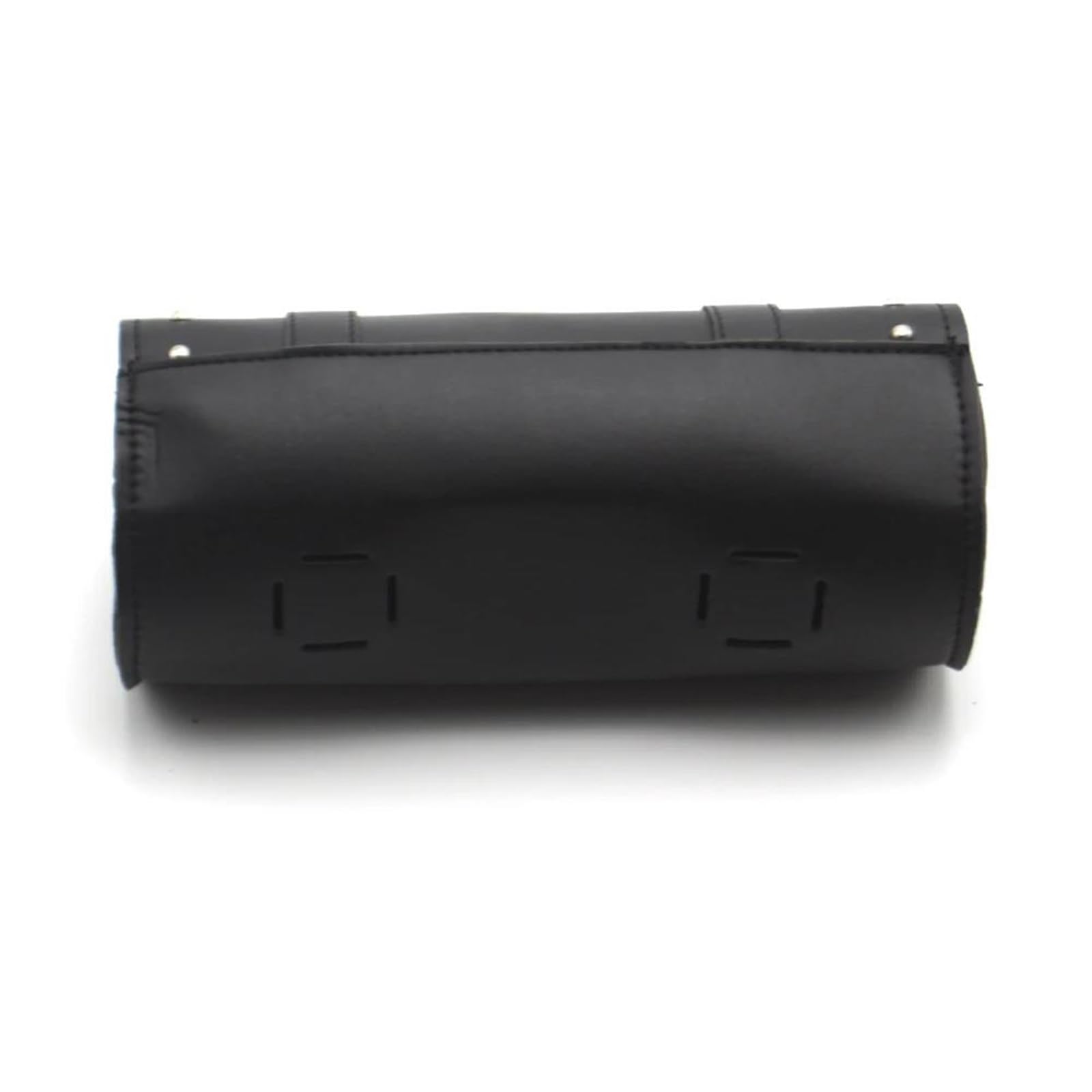 Accessori Moto Borsa Portaoggetti Per Coda Arrotolata Manubrio Forcella Anteriore In Pelle PU Per Harley XL Per Chopper(Nero)